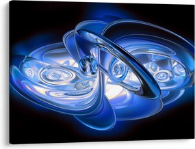 Tabloul abstract albastru (70x50 cm)