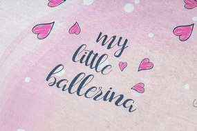 BAMBINO 2161covor lavabil Balerina, pisicuta pentru copii anti-alunecare - roz