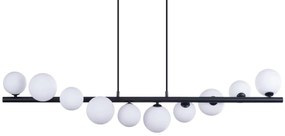 Lustra suspendata design modern SYBILLA 10 black