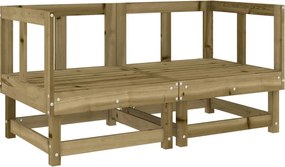 vidaXL Canapele colțar grădină , 2 buc., lemn de pin impregnat