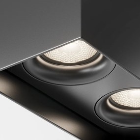 Corp aplicat cu 2 spoturi design tehnic Slim negru