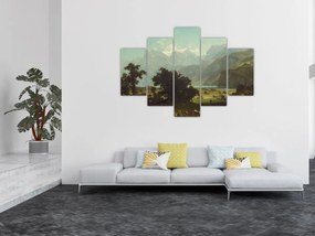 Tablou - Albert Bierstadt, Lake Lucerne, reproducere (150x105 cm)