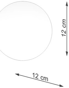 Abajur de rezervă Sollux TP.2104 BOOMO G9 d. 12 cm alb