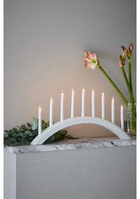 Sfeșnic de Crăciun AVENTO 9xE10/3W/230V alb Markslöjd 705954