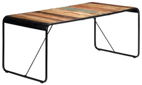 vidaXL Masă de bucătărie, 180 x 90 x 76 cm, lemn masiv reciclat