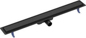 Set rigola dus cu capac scurgere dubla negru Cersanit Tako 90 cm