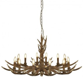 Candelabru deosebit stil rustic Stag 12L 6416-12BR SRT