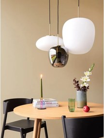 Masă de dining în culoare naturală rotundă cu aspect de lemn de stejar ø 115 cm Ground – Hübsch