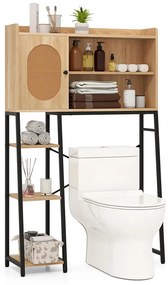 Dulap de depozitare deasupra toaletei cu rafturi