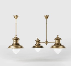 Lustra design italian din alama si sticla Al Mare