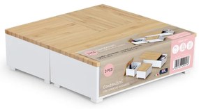 Organizatoare de baie albe 3 buc. – Domopak