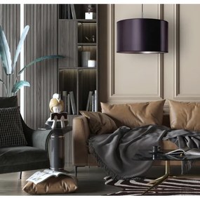 Duolla - Lustră pe cablu CANNES 1xE27/15W/230V d. 45 cm albastră/argintie