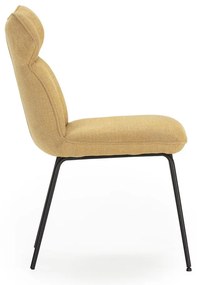 Scaune de dining galben-muștar 2 buc. Dara – Marckeric