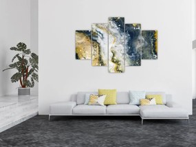 Tablou - Abstract auriu (150x105 cm)