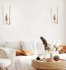 Aplica de perete LED design modern Lora auriu