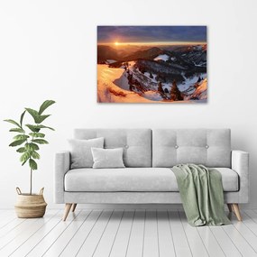 Tablou canvas Iarna în munți