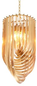 Candelabru design LUX Murano 35cm, champagne 111905 HZ