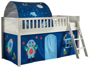 Set SCOTT este format din Pat copiiul loft cu perdea de joacă ASTRO și tunel.