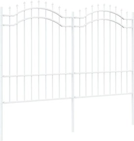 vidaXL Gard de Grădină Alb 240 x 190 cm Oțel vopsit în pulbere