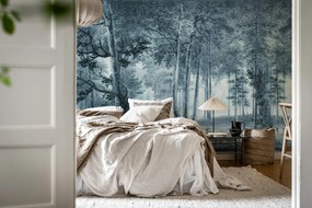 Tapet Lovers Forest, Vintage Blue, Rebel Walls