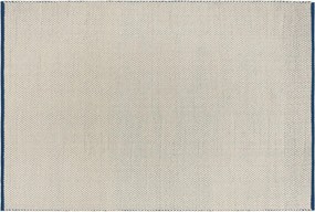 Covor albastru/bej țesut manual din lână 200x300 cm Lenu – noo.ma