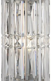 Aplica de perete design neoclasic Facet crom, 75cm