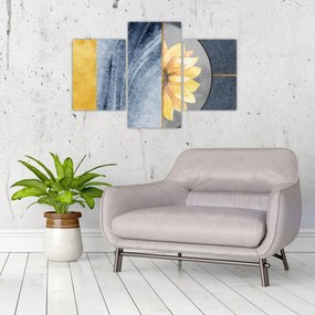 Tablou - Forme și flori (90x60 cm)