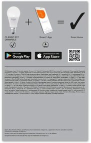 SET 3x Bec de iluminat cu LED SMART + E27/9W/230V 2700K - Ledvance