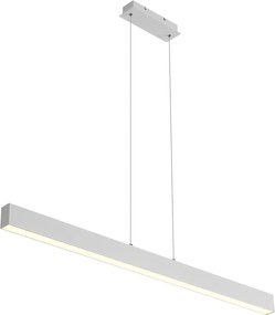 Lampă suspendată albă incl. LED cu dimmer în 3 trepte 2700-4000K cu comutator DIP - Keane