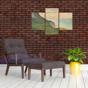 Tablou - Georges Seurat, Seascape at Port-en-Bessin, Normandy, reproducere (90x60 cm)