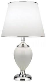 Lampă de masă Orion LA 4-1229 OVUM 1xE27/40W/230V 48 cm ceramică alb/crom