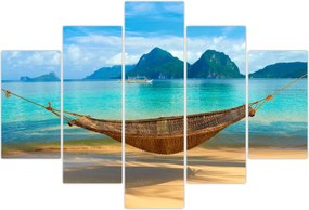 Tablou - Hamac pe plajă 3 (150x105 cm)