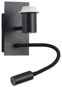 Veioză LED flexibilă Brilagi NUBILA 1xE27/25W/230V + LED/3W negru