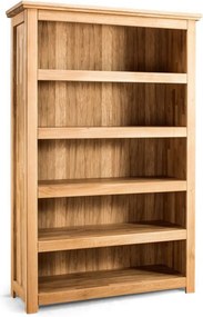 Bibliotecă lemn masiv mare Lucca, 132,6 × 207 × 48 cm