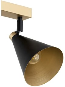 Spot LUCINDA 2xE14/7W/230V negru/auriu Argon 7147