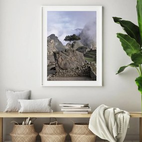 Poster - Copac pe stâncă (A4)