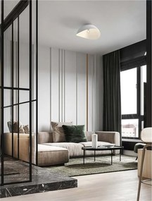 Lustra aplicata design decorativ OPSI alb D-50cm