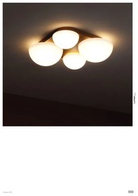 Redo 01-4333 - Plafonieră LED LUMIEN 4xLED/26W/230V 2700/3000K CRI90 neagră