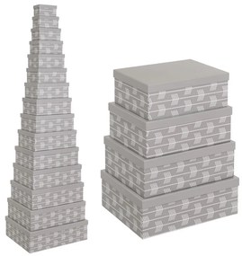 Cutii de depozitare 15 buc. din carton cu capac Route – Casa Selección