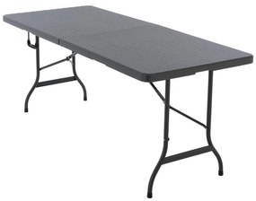 Masă portabilă pliabilă de 180 cm, antracit