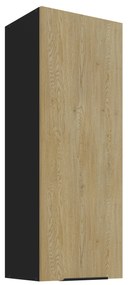 Dulap superior de bucătărie Carminia 40 G-108 1F (stejar cremona + negru). 1128011