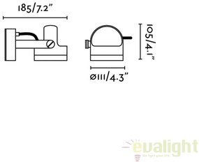 Aplica / Proiector LED de exterior cu protectie IP65 / 3000K ALFA 70025