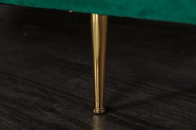 Pat de zi/ Canapea relax eleganta Diva 195cm, catifea verde smarald