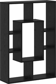 vidaXL Dulap pentru cărți Stejar Negru 63 x 20 x 90 cm Lemn compozit