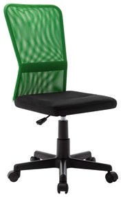 289512 vidaXL Scaun de birou, negru și verde, 44x52x100 cm, plasă textilă