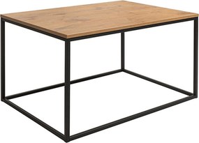 Masuta cafea AROZ, maro/negru, lemn/metal, 100x69x53 cm
