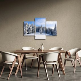 Tablou - Iarna in pădure (90x60 cm)