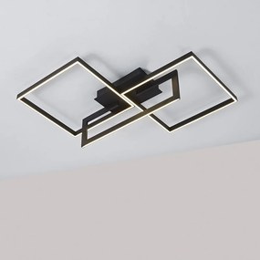 Plafoniera LED moderna design geometric MURAL neagra