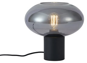 Lampă de masă de design neagră cu sticlă fumurie - Umbrella