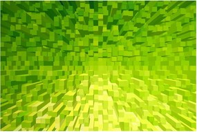 Tabloul cuburilor galbenverzui (90x60 cm)